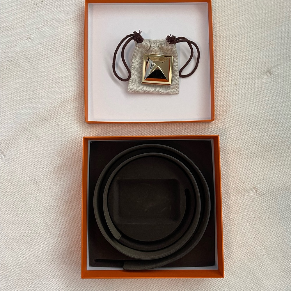 Rare 40mm Hermes leather strap and buckle